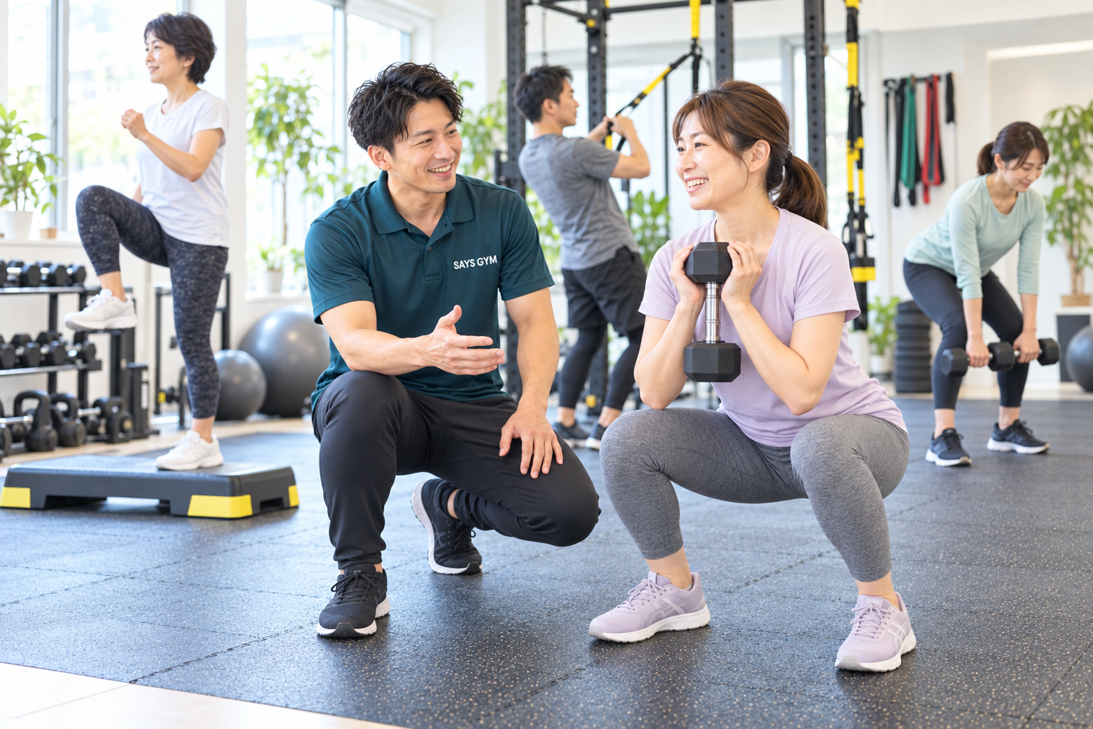 トレーナーが毎回フォームを確認